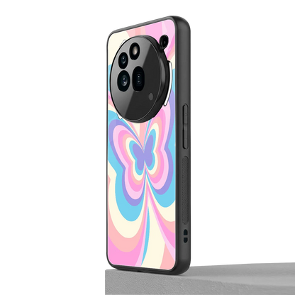 Y2K Vibrant Butterfly nothing phone 3a pro mobile cover | shockproof glass phone case