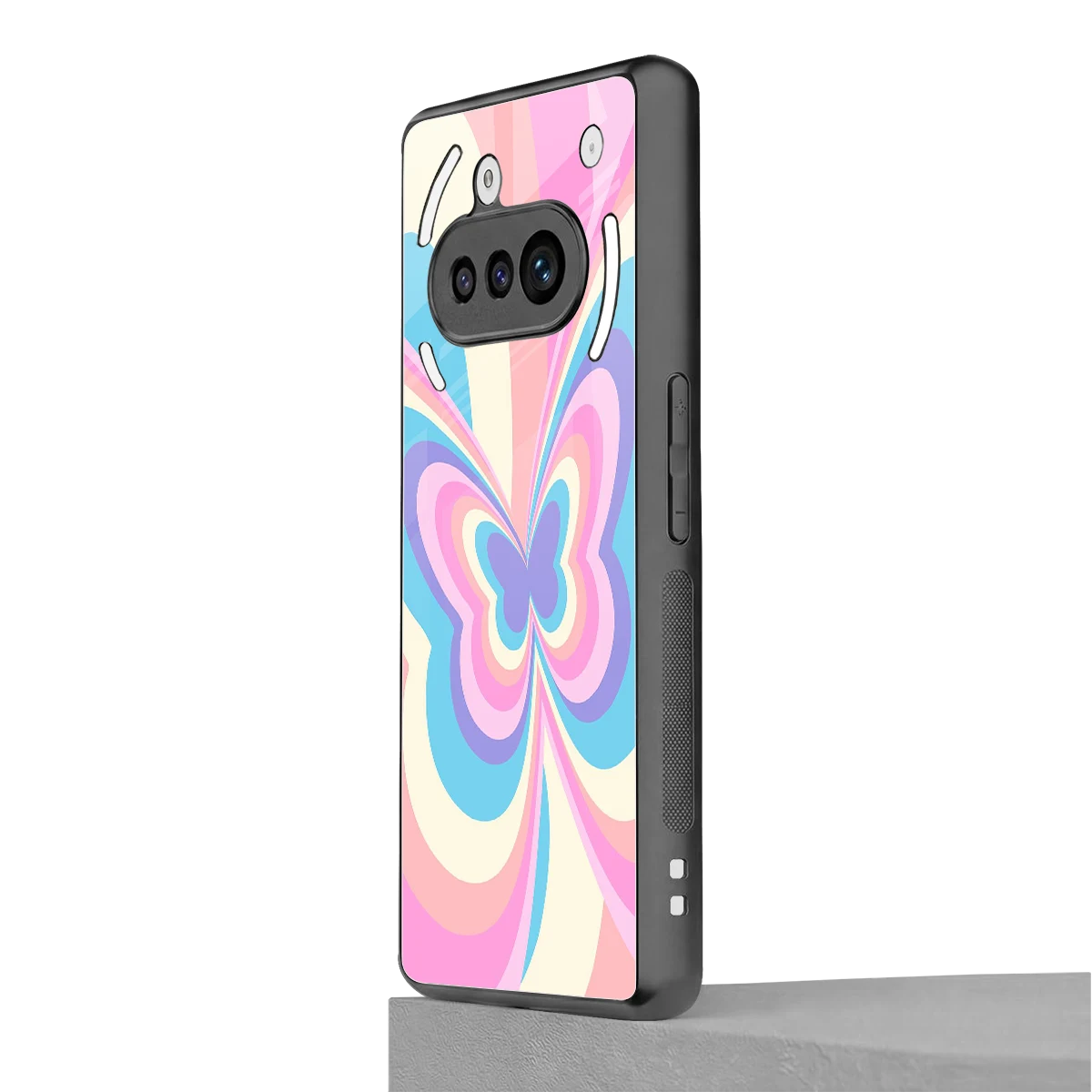 Y2K Vibrant Butterfly nothing phone 3a mobile cover | shockproof glass phone case