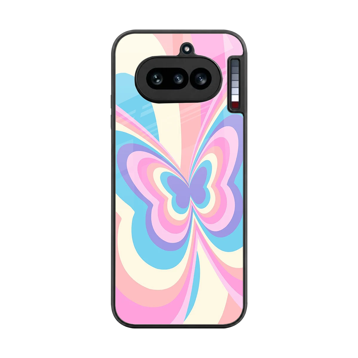 Y2K Vibrant Butterfly back phone cover | glass case for nothing phone 4a