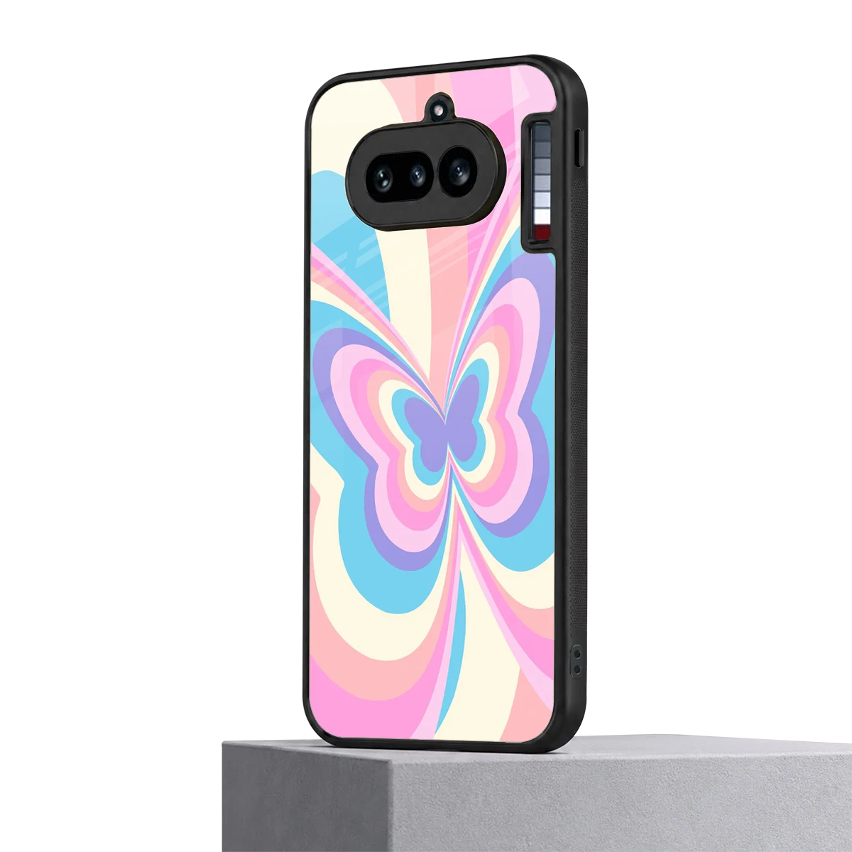 Y2K Vibrant Butterfly nothing phone 4a mobile cover | shockproof glass phone case