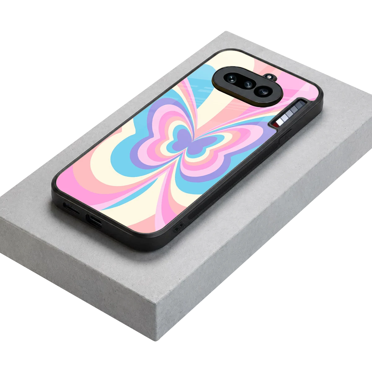 Y2K Vibrant Butterfly stylish phone case for nothing phone 4a | glossy glass and slim fit
