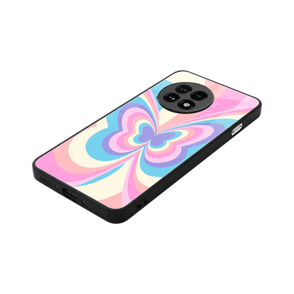 Y2K Vibrant Butterfly stylish phone case for oneplus 13r | glossy glass and slim fit