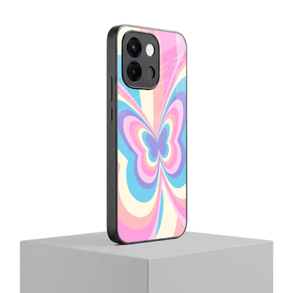 Y2K Vibrant Butterfly oneplus 13s mobile cover | shockproof glass phone case