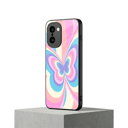Y2K Vibrant Butterfly oneplus 15r mobile cover | shockproof glass phone case