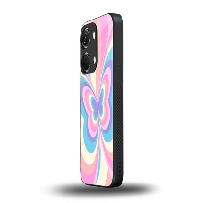 Y2K Vibrant Butterfly oneplus nord 3 mobile cover | shockproof glass phone case