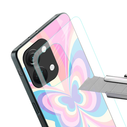 Y2K Vibrant Butterfly stylish phone case for oneplus nord 3 | glossy glass and slim fit