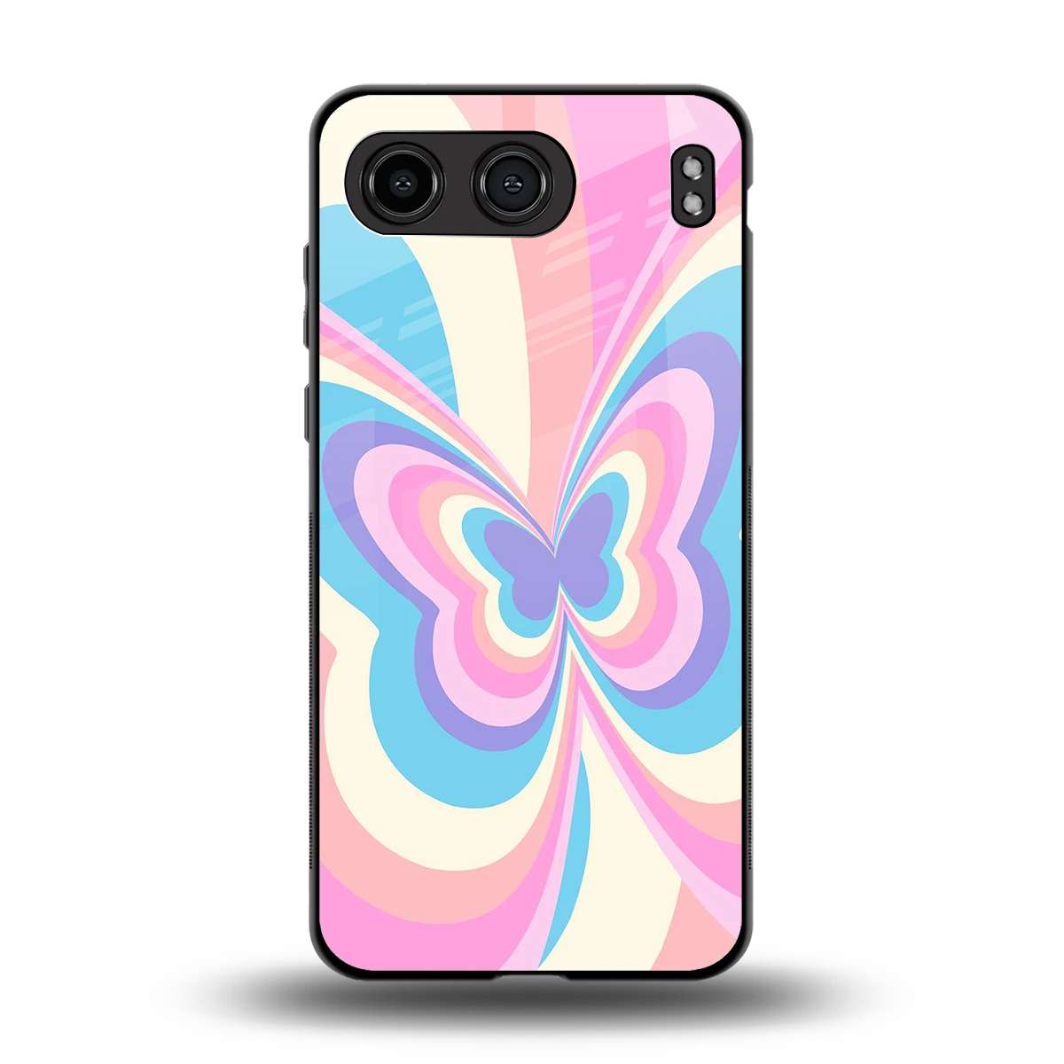 Y2K Vibrant Butterfly back phone cover | glass case for oneplus nord 4