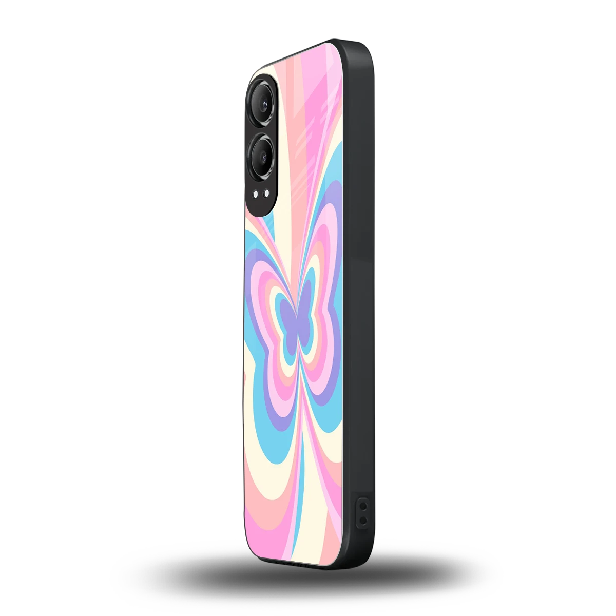 Y2K Vibrant Butterfly oneplus nord ce 4 lite mobile cover | shockproof glass phone case