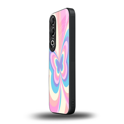 Y2K Vibrant Butterfly oneplus nord ce 4 mobile cover | shockproof glass phone case