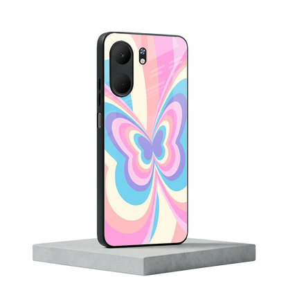 Y2K Vibrant Butterfly oppo a5x 5g mobile cover | shockproof glass phone case