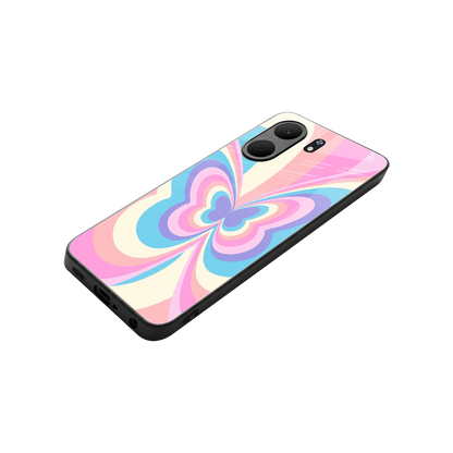 Y2K Vibrant Butterfly stylish phone case for oppo a5x 5g | glossy glass and slim fit