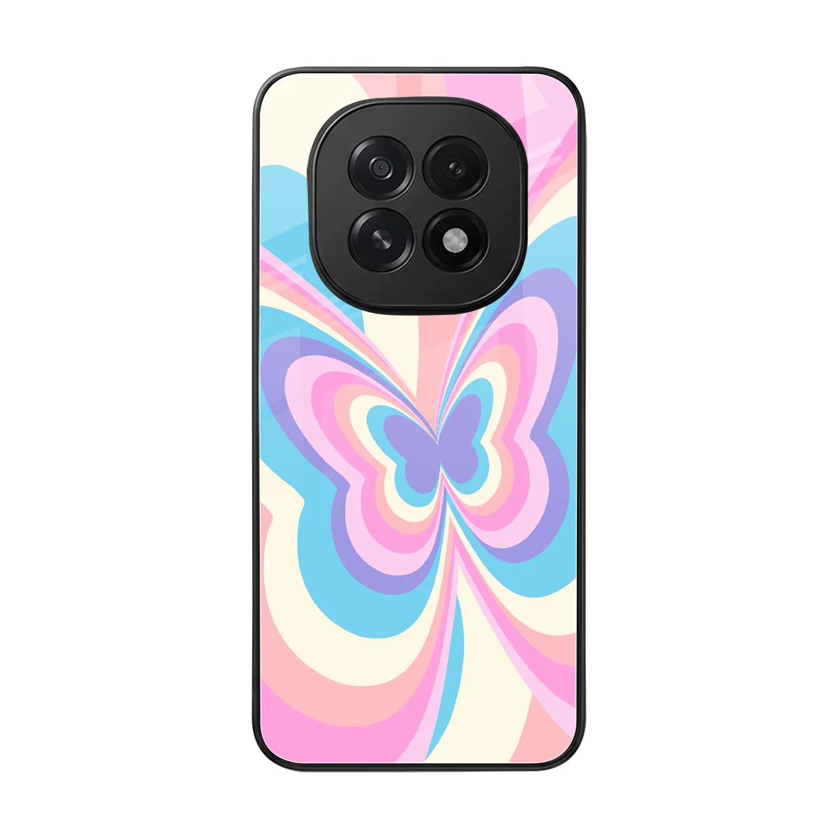 Y2K Vibrant Butterfly back phone cover | glass case for oppo f29 5g