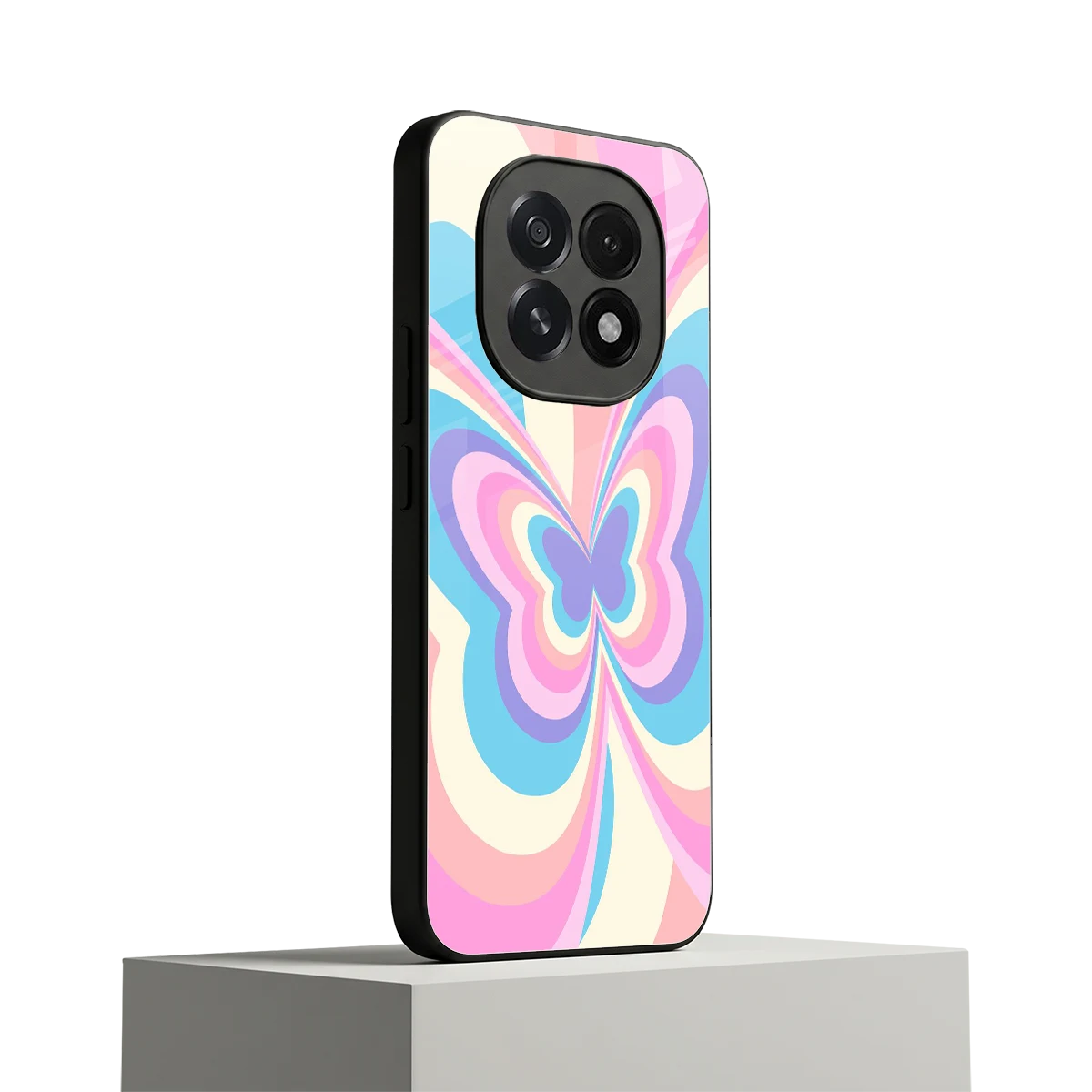 Y2K Vibrant Butterfly oppo f29 5g mobile cover | shockproof glass phone case