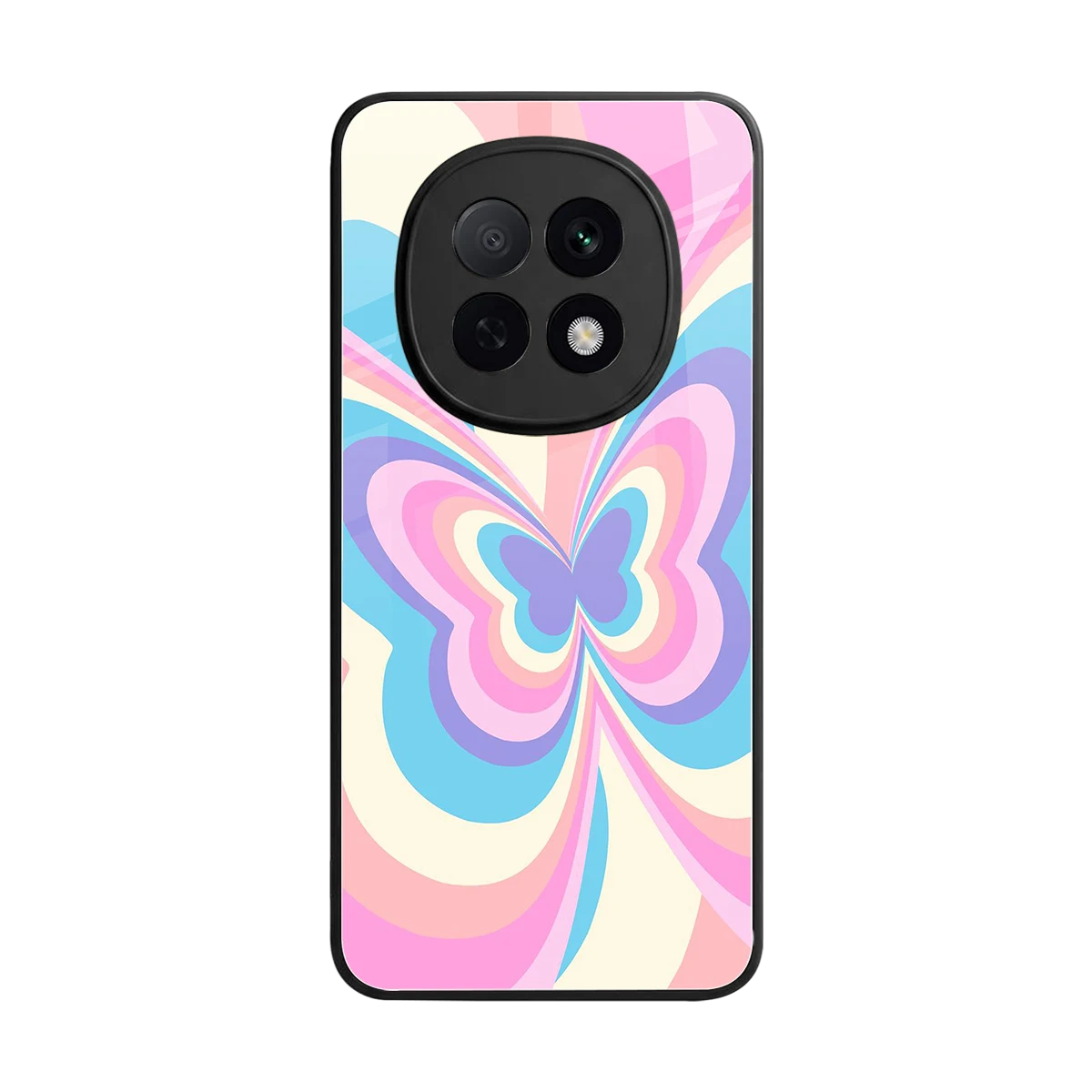 Y2K Vibrant Butterfly back phone cover | glass case for oppo f29 pro 5g
