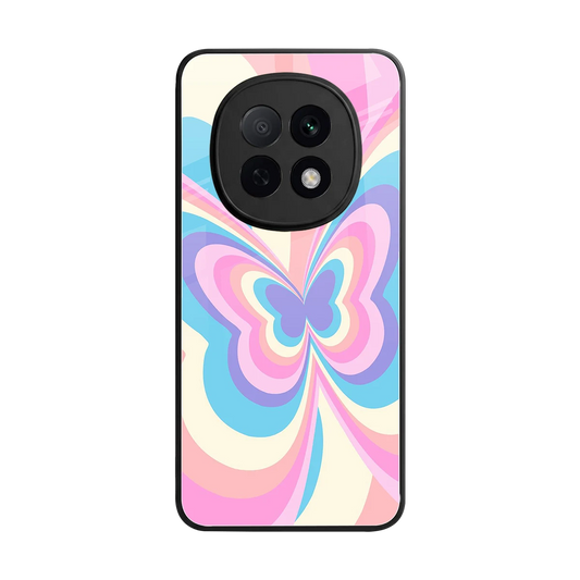 Y2K Vibrant Butterfly back phone cover | glass case for oppo f29 pro 5g