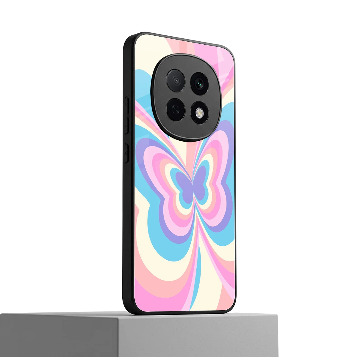 Y2K Vibrant Butterfly oppo f29 pro 5g mobile cover | shockproof glass phone case