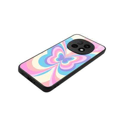 Y2K Vibrant Butterfly stylish phone case for oppo f29 pro 5g | glossy glass and slim fit