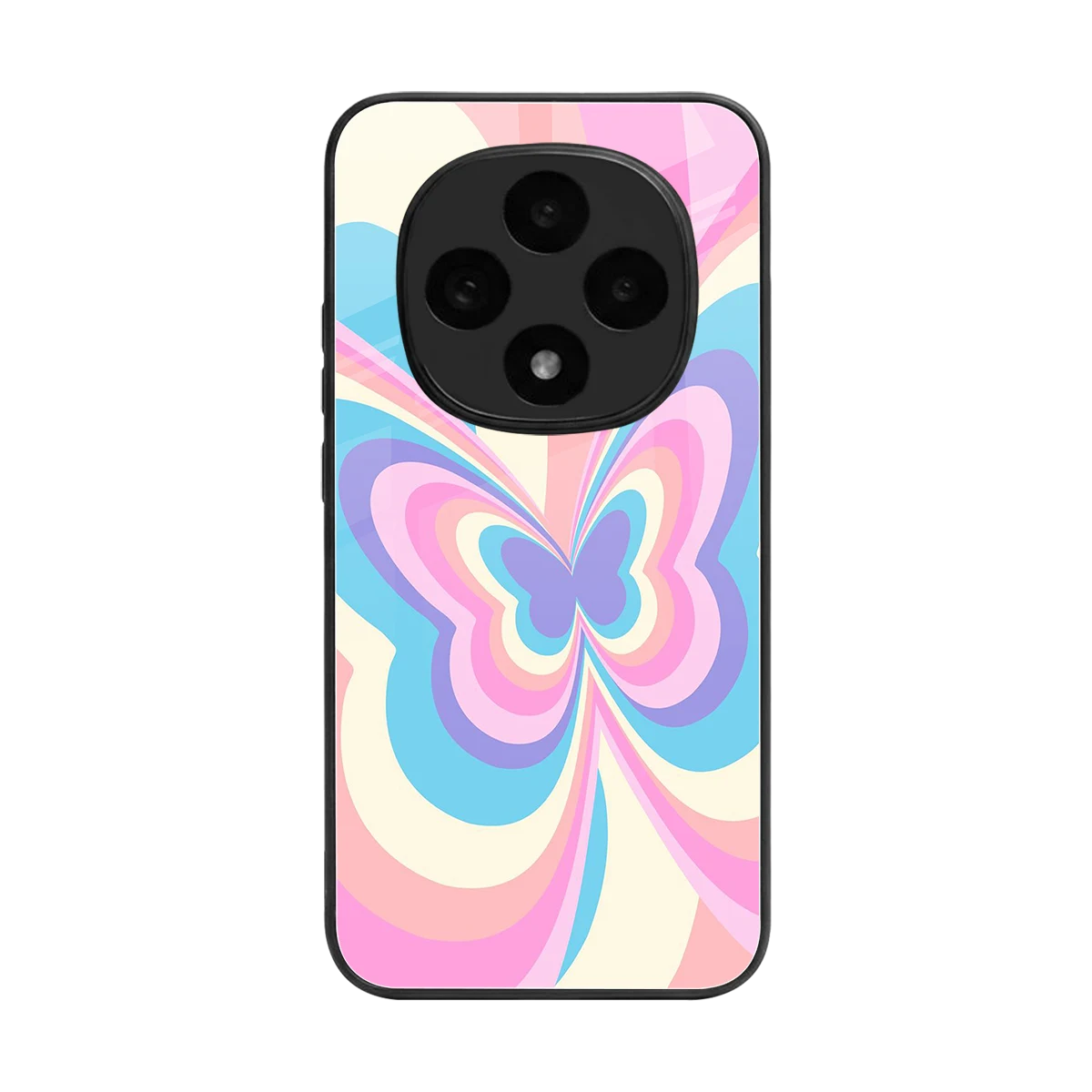 Y2K Vibrant Butterfly back phone cover | glass case for oppo f31 pro 5g