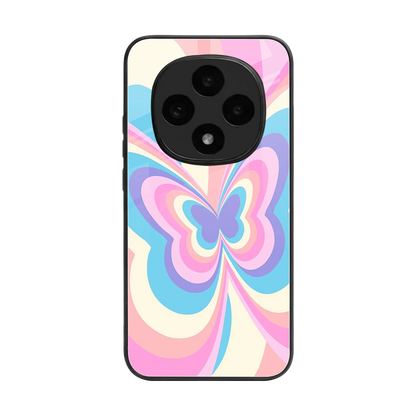 Y2K Vibrant Butterfly back phone cover | glass case for oppo f31 pro 5g