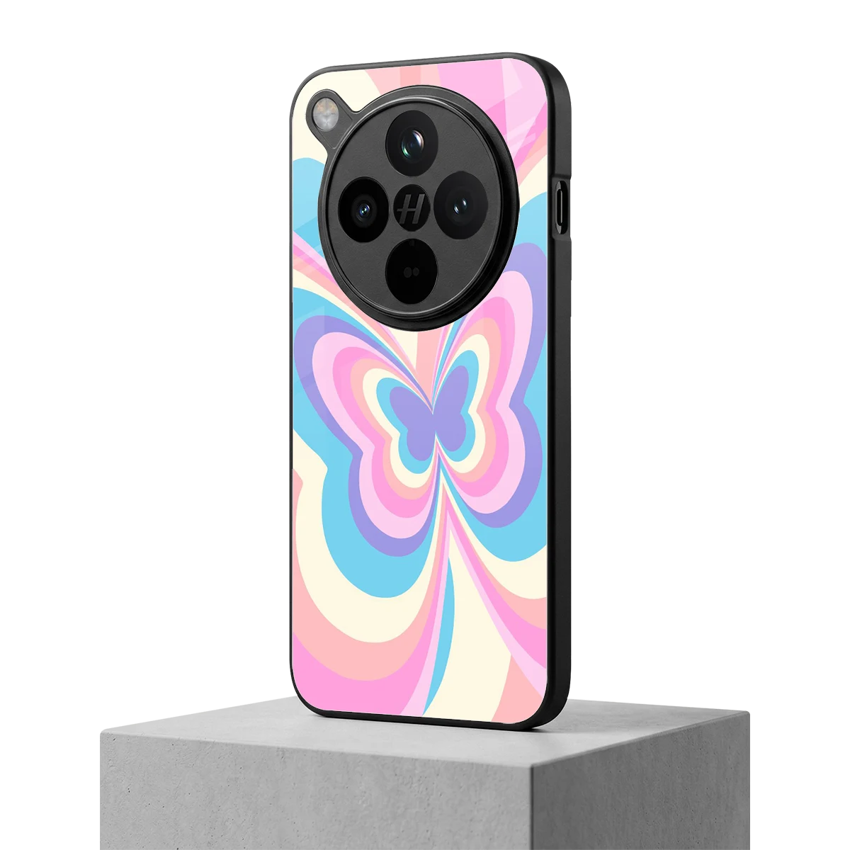 Y2K Vibrant Butterfly oppo find x8 mobile cover | shockproof glass phone case