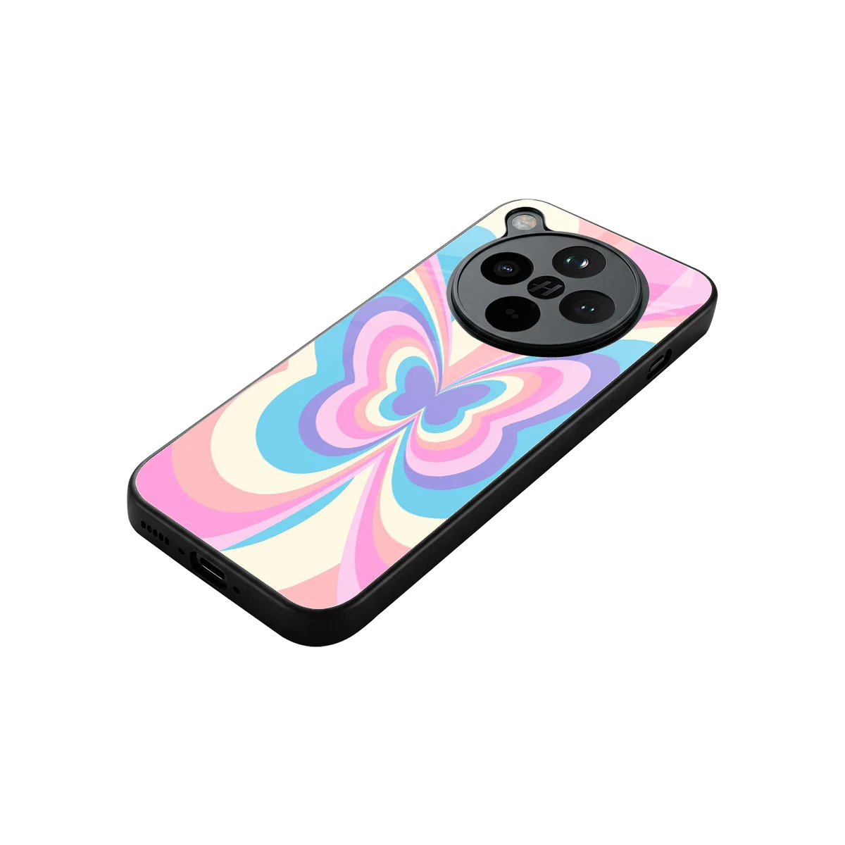 Y2K Vibrant Butterfly stylish phone case for oppo find x8 | glossy glass and slim fit