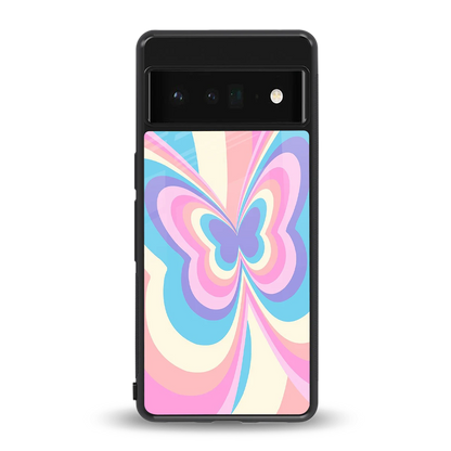 Y2K Vibrant Butterfly back phone cover | glass case for google pixel 6 pro