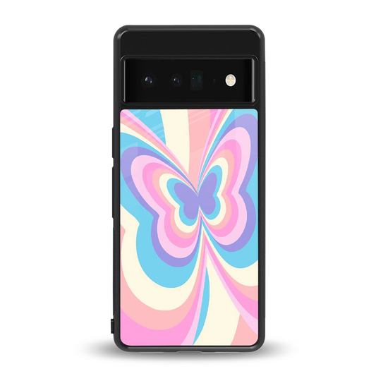 Y2K Vibrant Butterfly back phone cover | glass case for google pixel 6 pro
