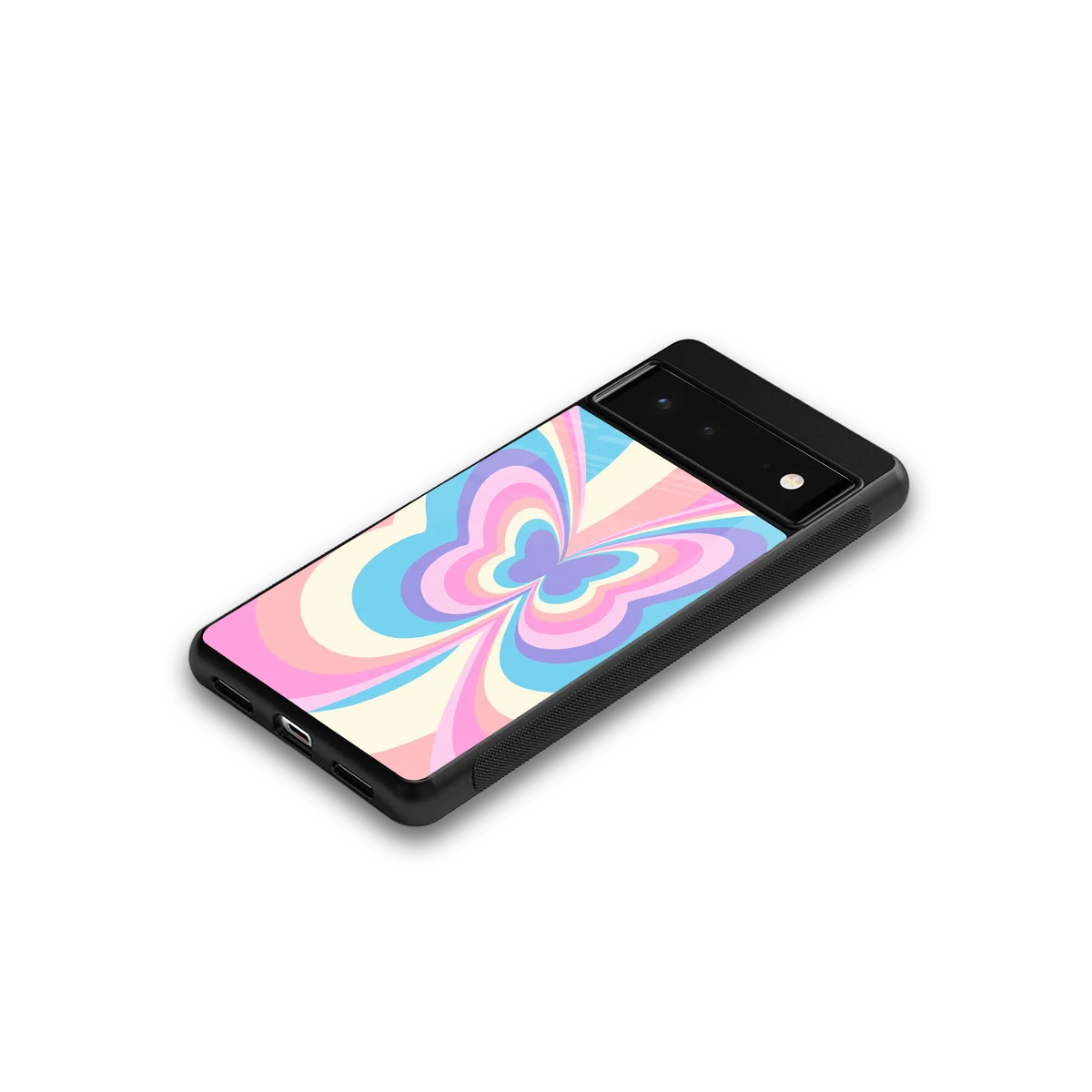 Y2K Vibrant Butterfly google pixel 6 mobile cover | shockproof glass phone case