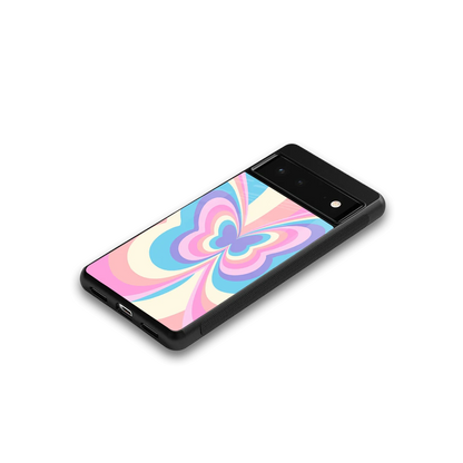 Y2K Vibrant Butterfly google pixel 6 mobile cover | shockproof glass phone case