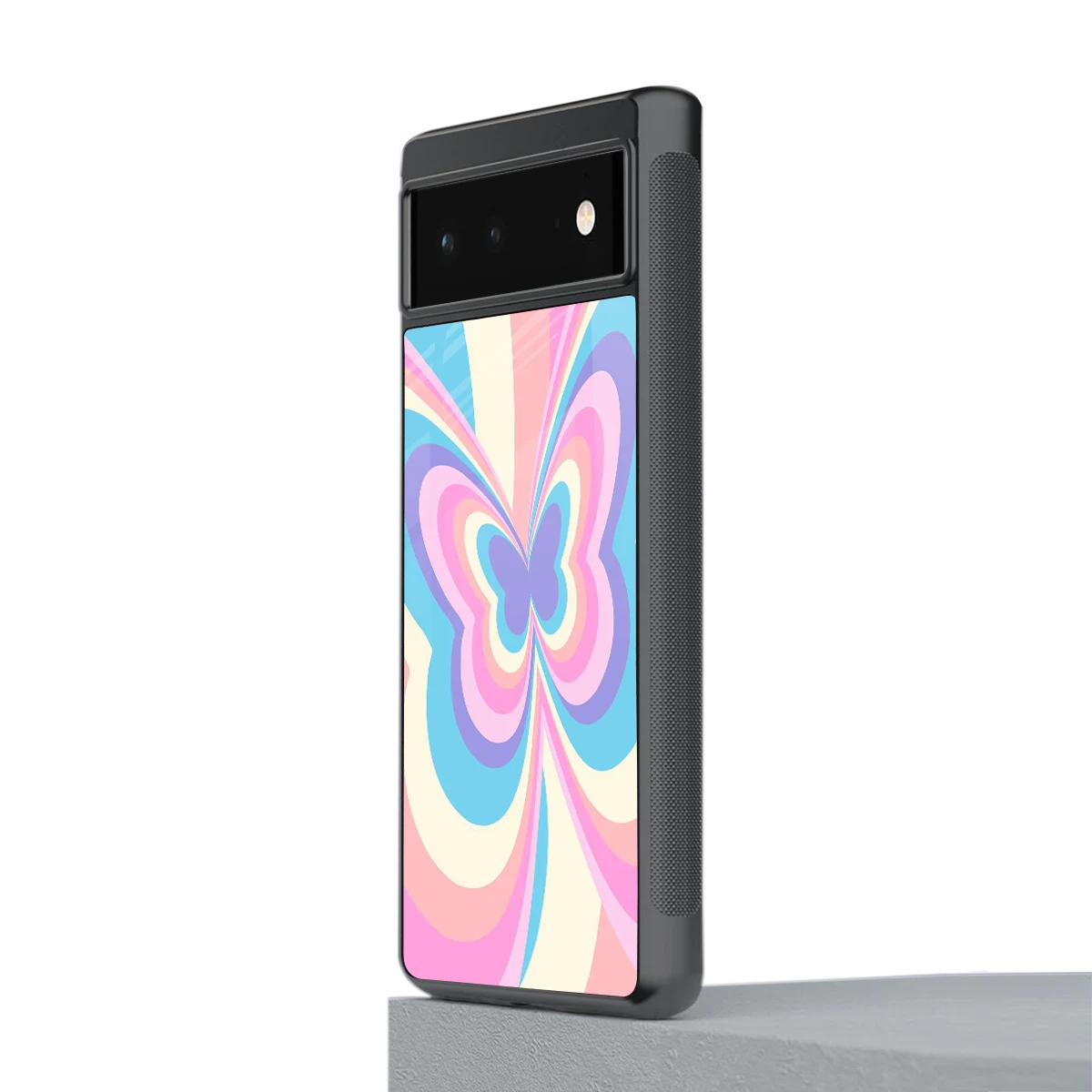 Y2K Vibrant Butterfly stylish phone case for google pixel 6 | glossy glass and slim fit