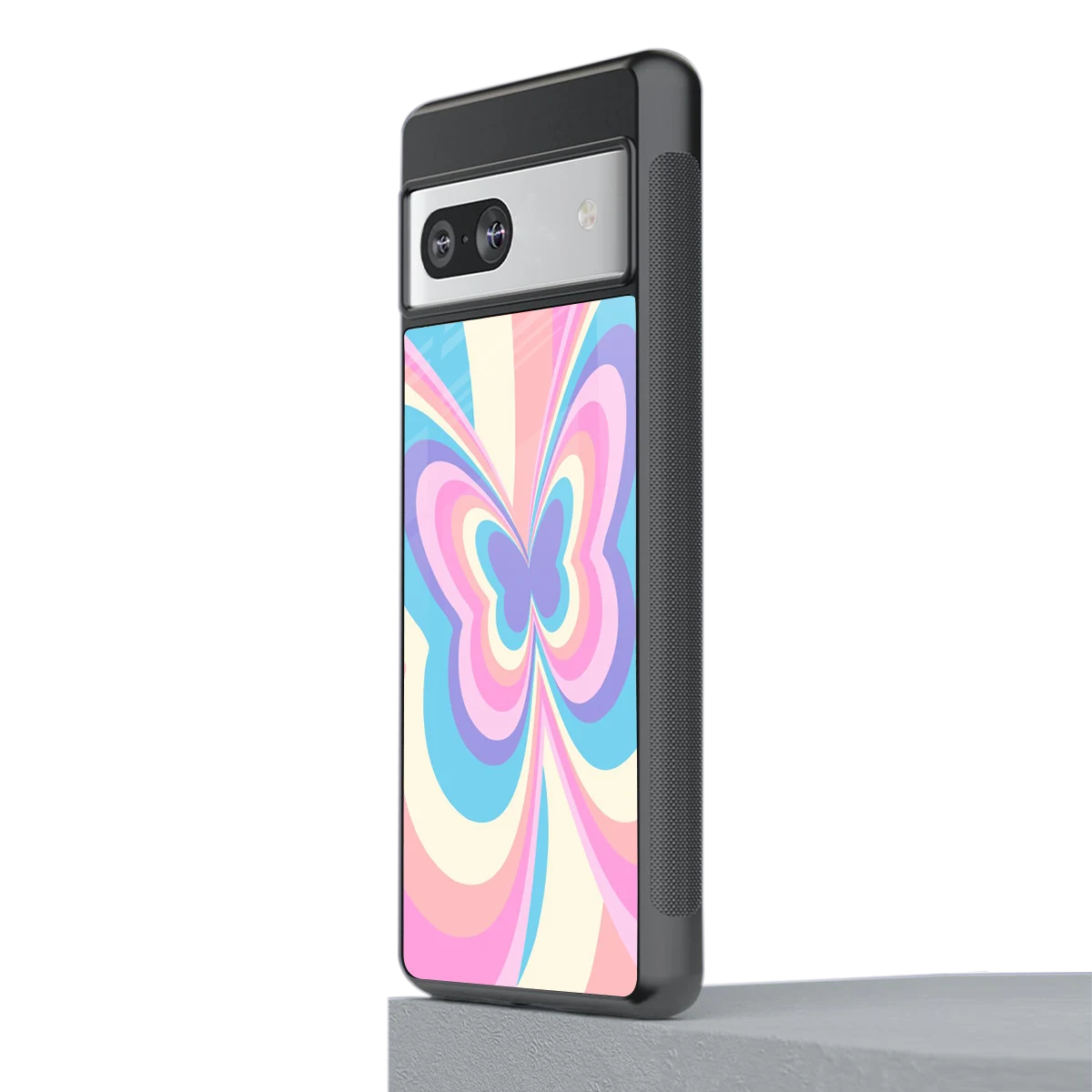 Y2K Vibrant Butterfly stylish phone case for google pixel 7 | glossy glass and slim fit