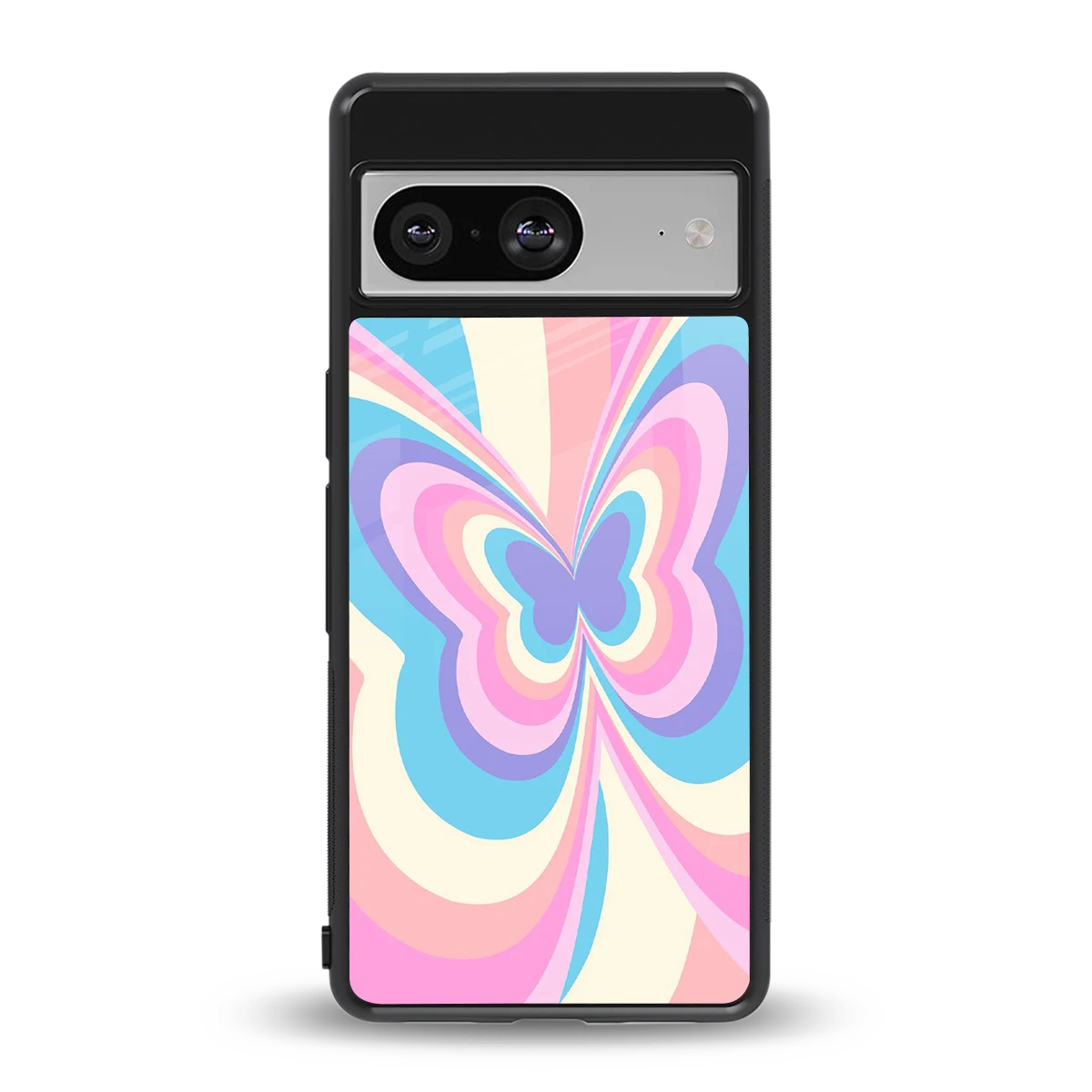 Y2K Vibrant Butterfly back phone cover | glass case for google pixel 8