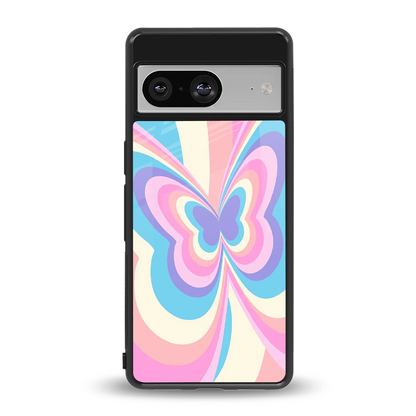 Y2K Vibrant Butterfly back phone cover | glass case for google pixel 8