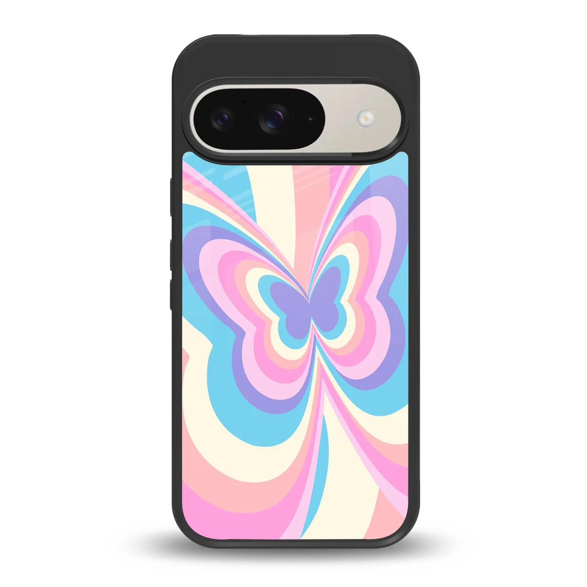 Y2K Vibrant Butterfly back phone cover | glass case for google pixel 9
