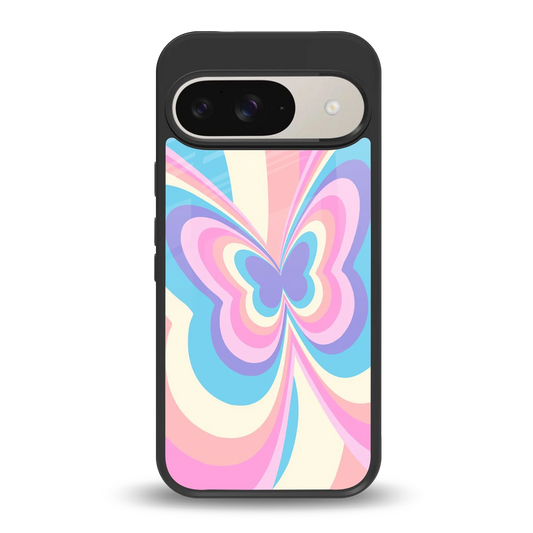 Y2K Vibrant Butterfly back phone cover | glass case for google pixel 9