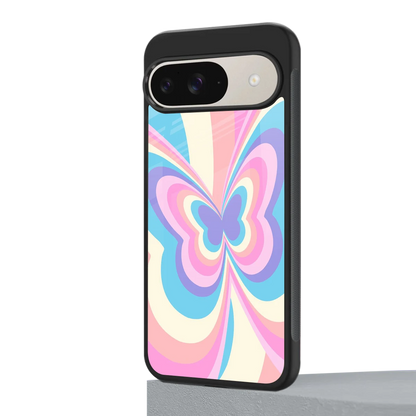 Y2K Vibrant Butterfly google pixel 9 mobile cover | shockproof glass phone case