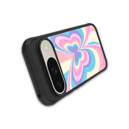 Y2K Vibrant Butterfly stylish phone case for google pixel 9 | glossy glass and slim fit
