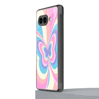 Y2K Vibrant Butterfly google pixel 9a mobile cover | shockproof glass phone case