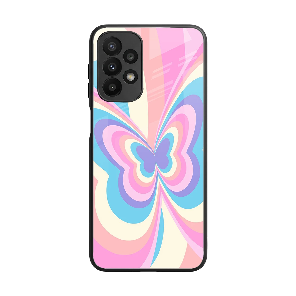 Y2K Vibrant Butterfly back phone cover | glass case for samsung galaxy a23