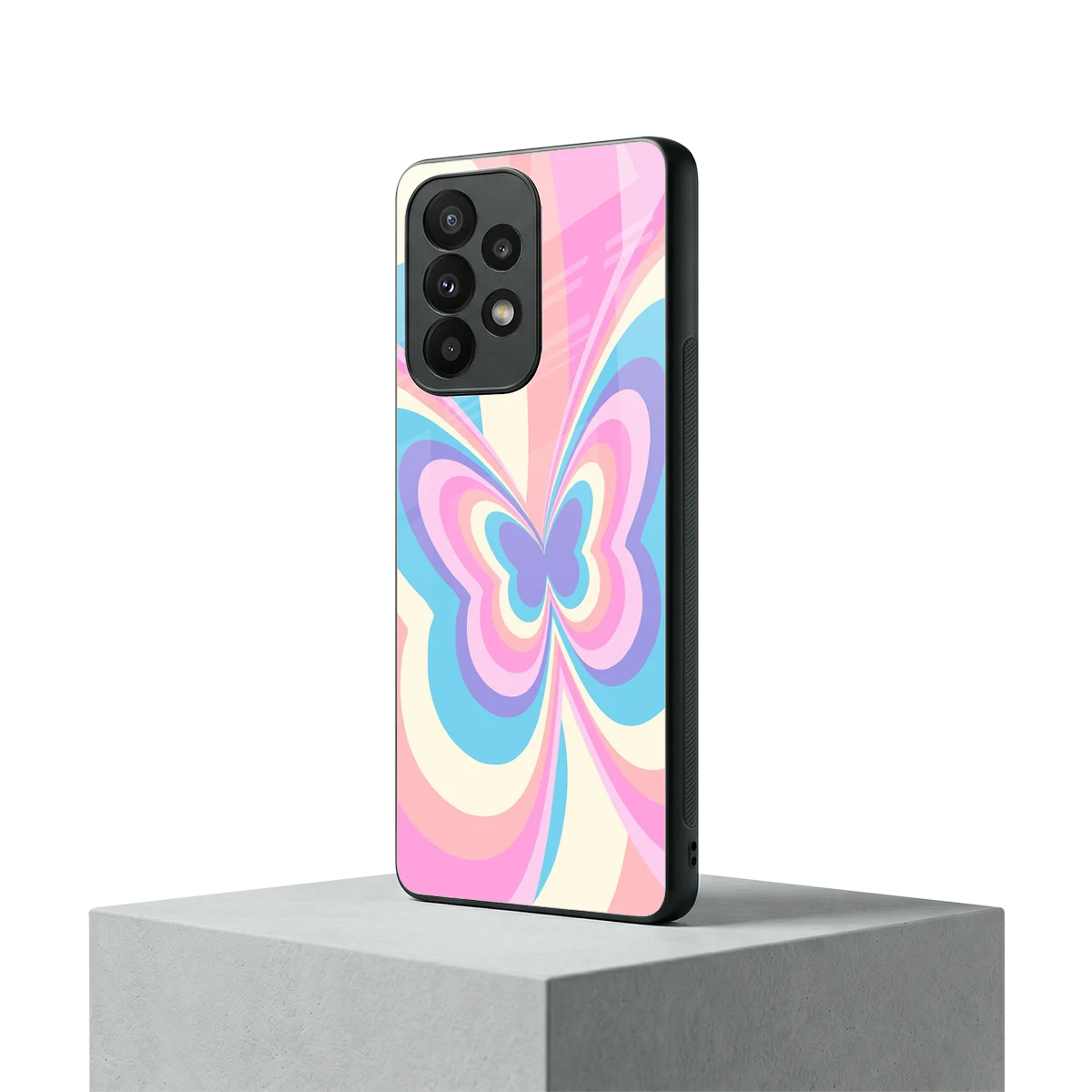 Y2K Vibrant Butterfly samsung galaxy a23 mobile cover | shockproof glass phone case