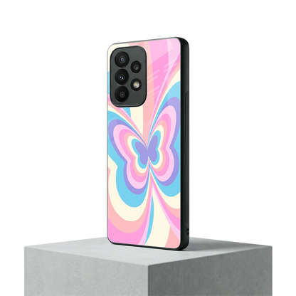 Y2K Vibrant Butterfly samsung galaxy a23 mobile cover | shockproof glass phone case