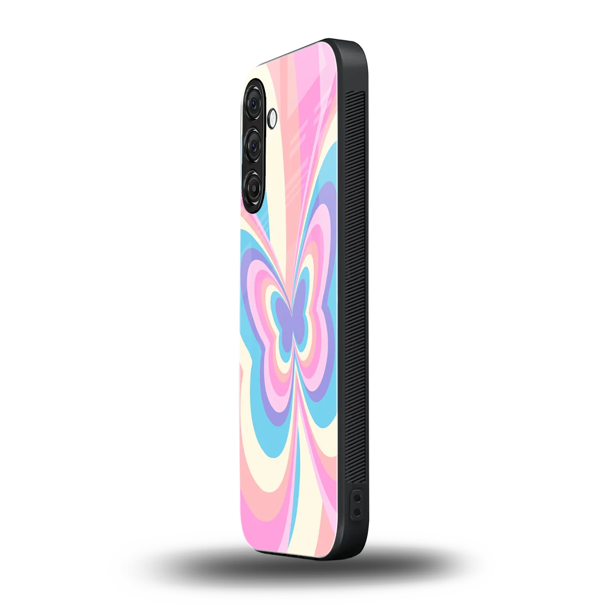 Y2K Vibrant Butterfly samsung galaxy a55 5g mobile cover | shockproof glass phone case