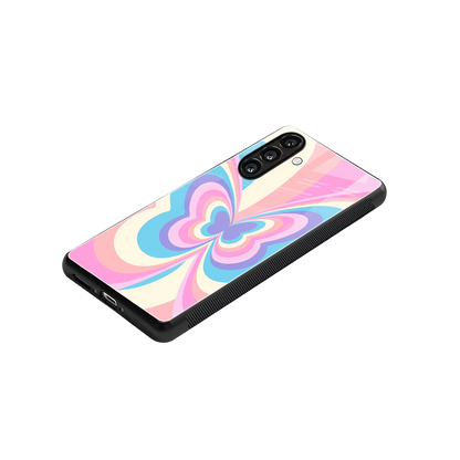 Y2K Vibrant Butterfly stylish phone case for samsung galaxy a55 5g | glossy glass and slim fit