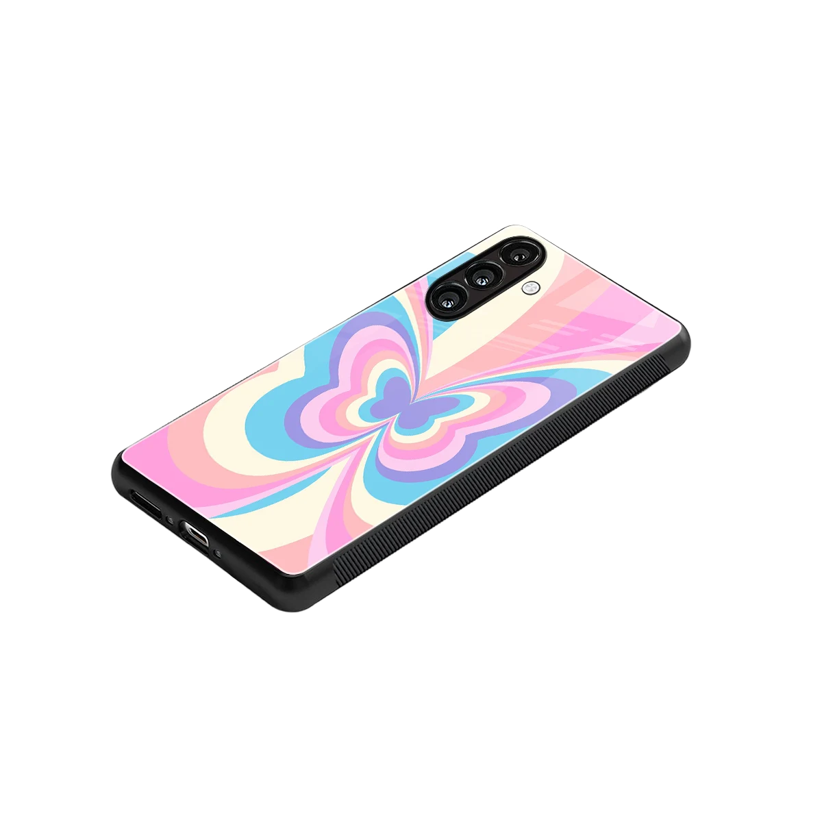 Y2K Vibrant Butterfly stylish phone case for samsung galaxy a37 5g | glossy glass and slim fit