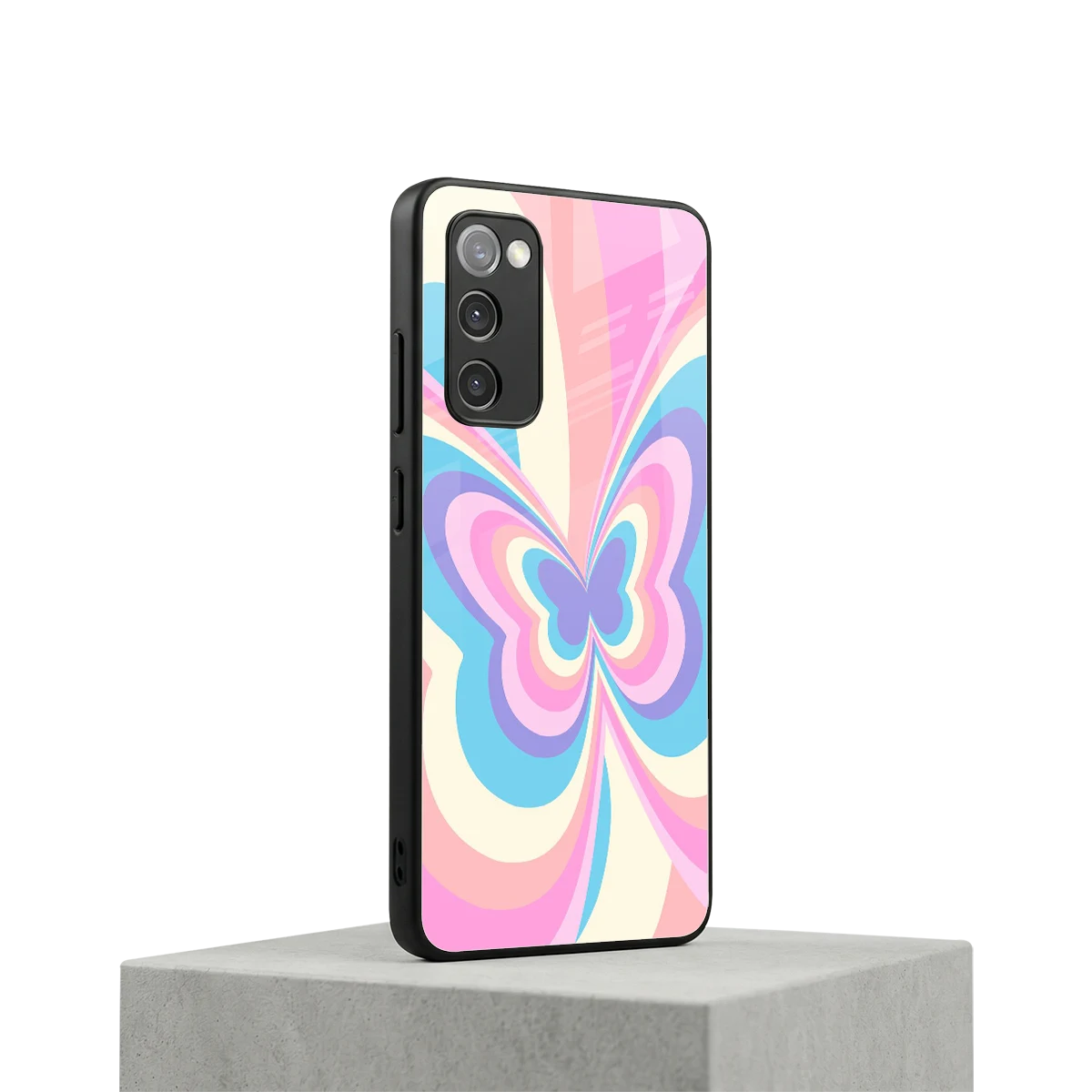 Y2K Vibrant Butterfly samsung galaxy s20 fe mobile cover | shockproof glass phone case