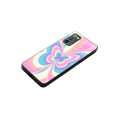 Y2K Vibrant Butterfly stylish phone case for samsung galaxy s20 fe | glossy glass and slim fit