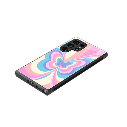 Y2K Vibrant Butterfly stylish phone case for samsung galaxy s23 ultra | glossy glass and slim fit