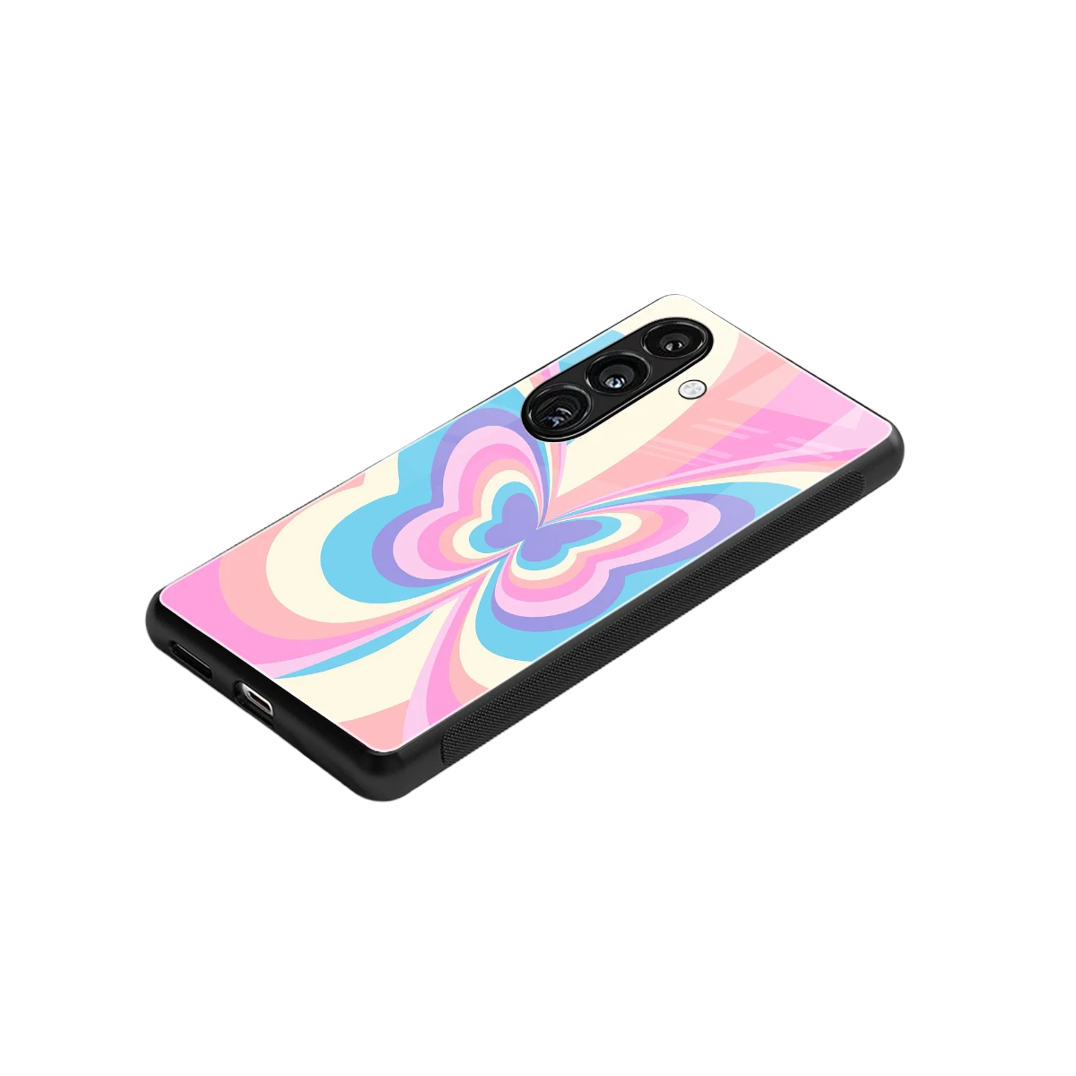 Y2K Vibrant Butterfly stylish phone case for samsung galaxy s24 | glossy glass and slim fit
