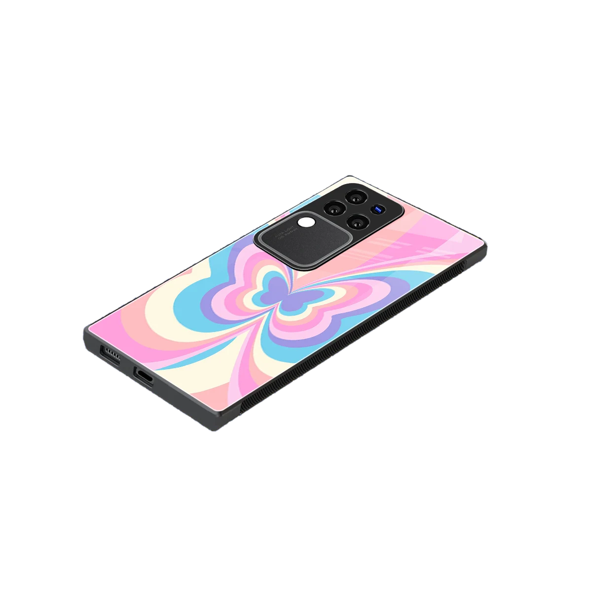 Y2K Vibrant Butterfly stylish phone case forvivo v30 pro | glossy glass and slim fit