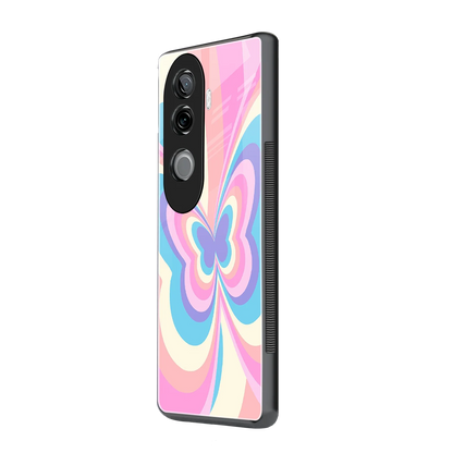 Y2K Vibrant Butterfly vivo v40e mobile cover | shockproof glass phone case